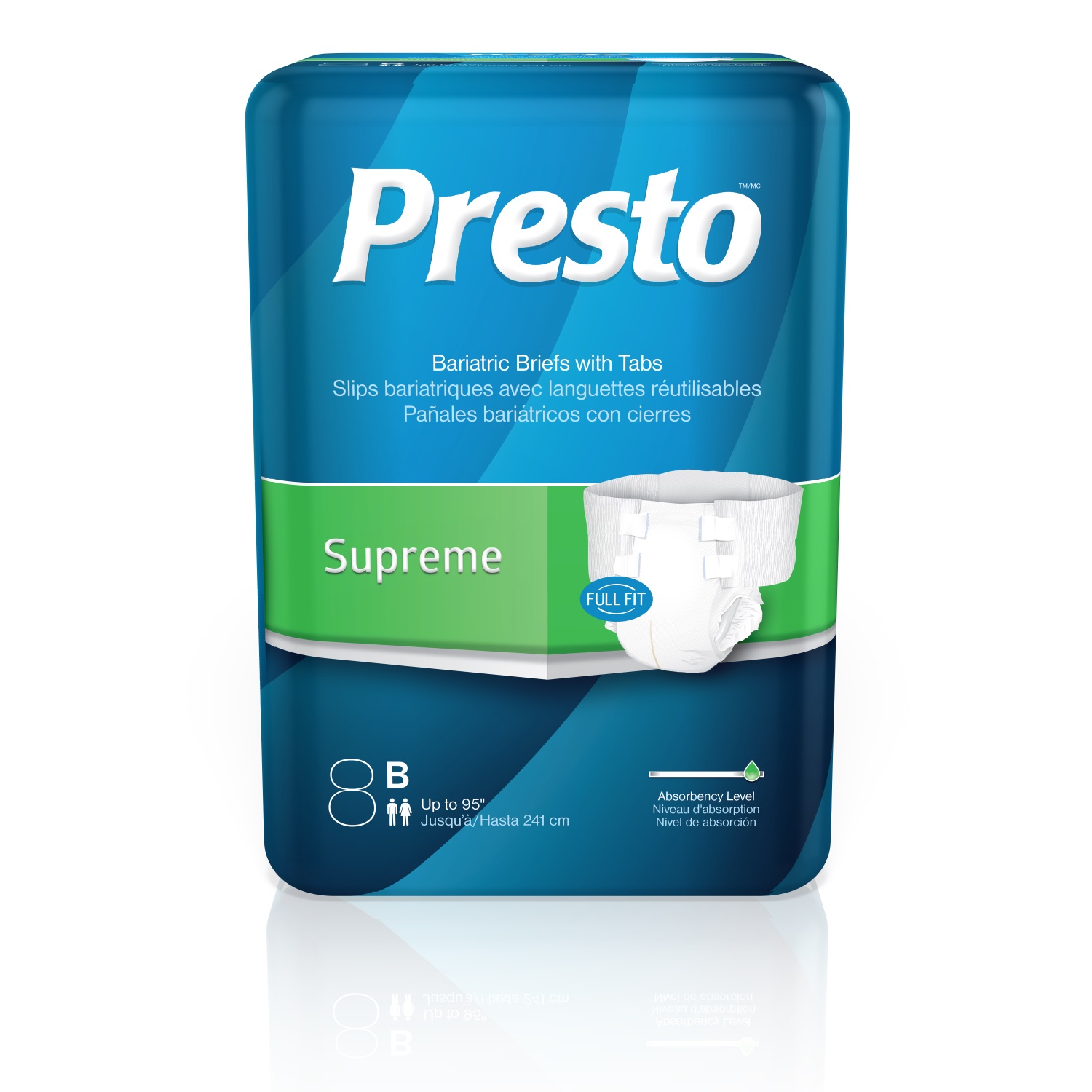 Presto® Supreme Bariatric Full Fit® Briefs | J&B At Home