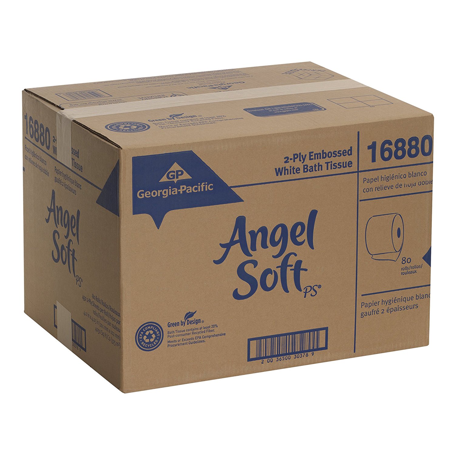Angel Soft 4 in. x 4.05 in. Bath Tissue 2-Ply (450 Sheets per Roll