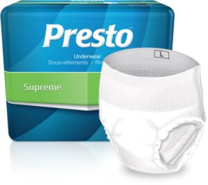 Presto Supreme Classic Underwear Package and Product