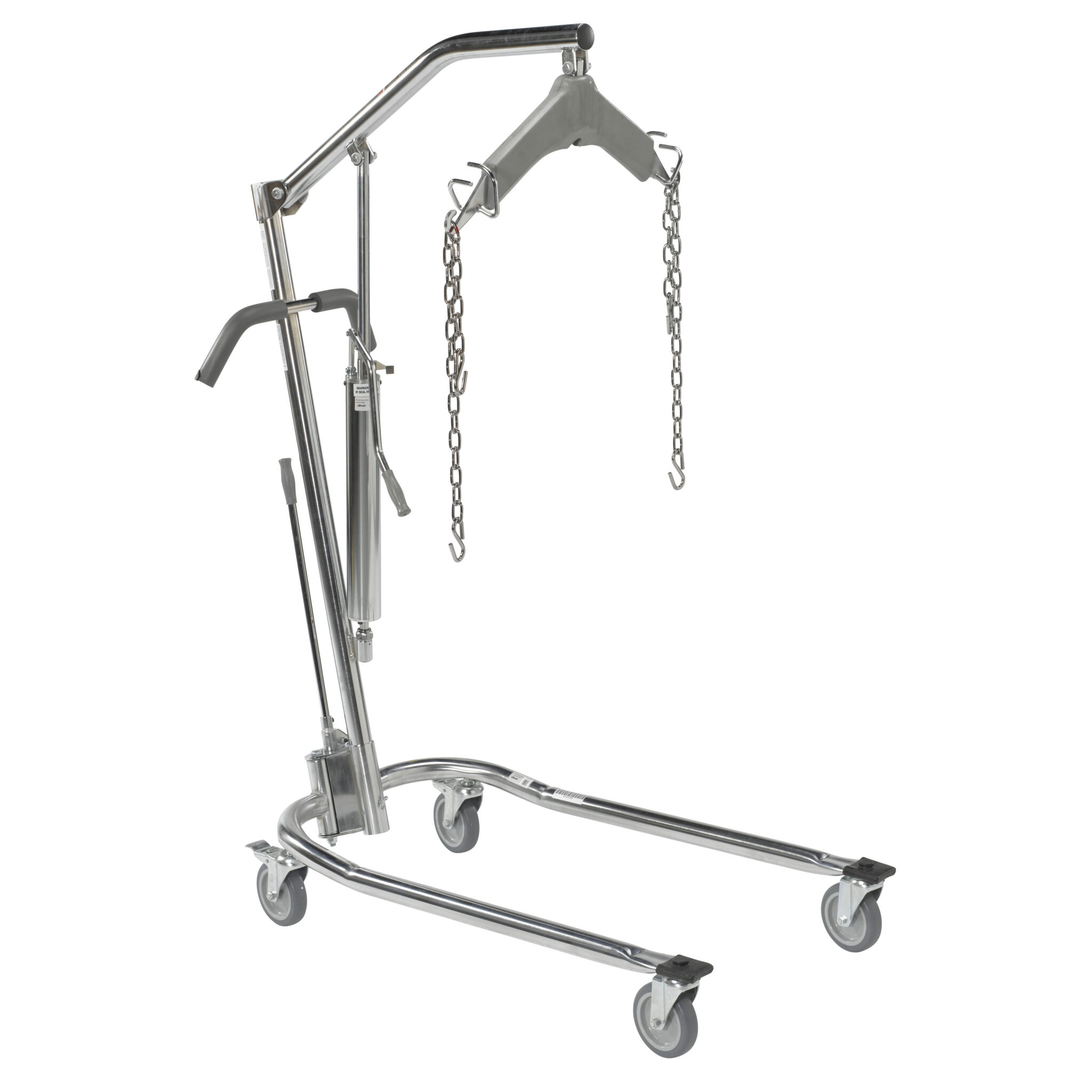 Hydraulic Patient Lift with Six Point Cradle, 5" Casters