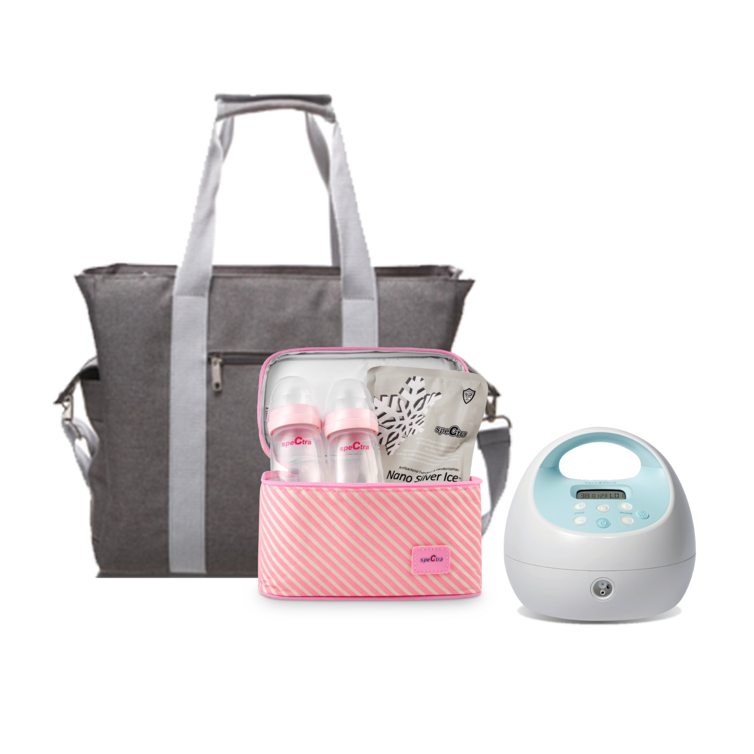 Spectra S1 Plus Portable And Rechargeable Electric Breast Pump With Tote Bottles And Cooler