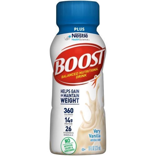 NESTLE BOOST PLUS, Oral Supplement, Very Vanilla, 8 fl. oz