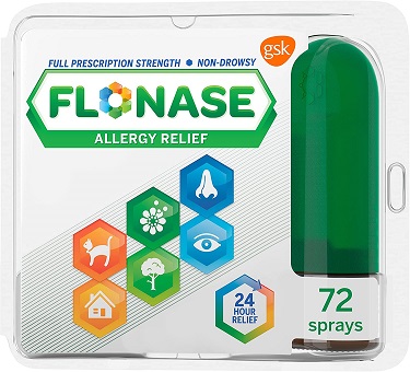 Flonase Allergy Relief Nasal Spray, 24 Hour Non-Drowsy, Metered Spray, 72 Sprays, .38 Oz.