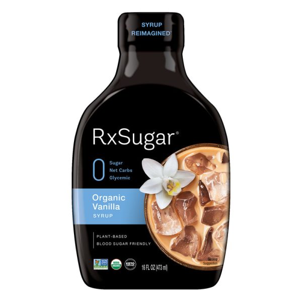 RxSugar Plant Based Organic Vanilla Syrup, 16 oz.