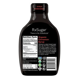 RxSugar Plant Based Organic Cinnamon Syrup, 16 oz Nutritional Information