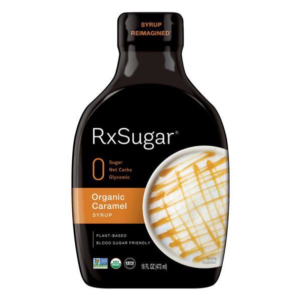 RxSugar Plant Based Organic Caramel Syrup, 16 oz.