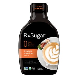 RxSugar Plant Based Organic Hazelnut Syrup, 16 oz