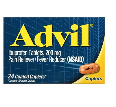Advil Pain Relief, Caplet, 24-Ct