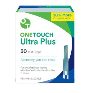 OneTouch Ultra Plus Test Strips, 30-Ct